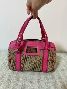 Christian Dior Monogram Street Chic Boston Pink Beige